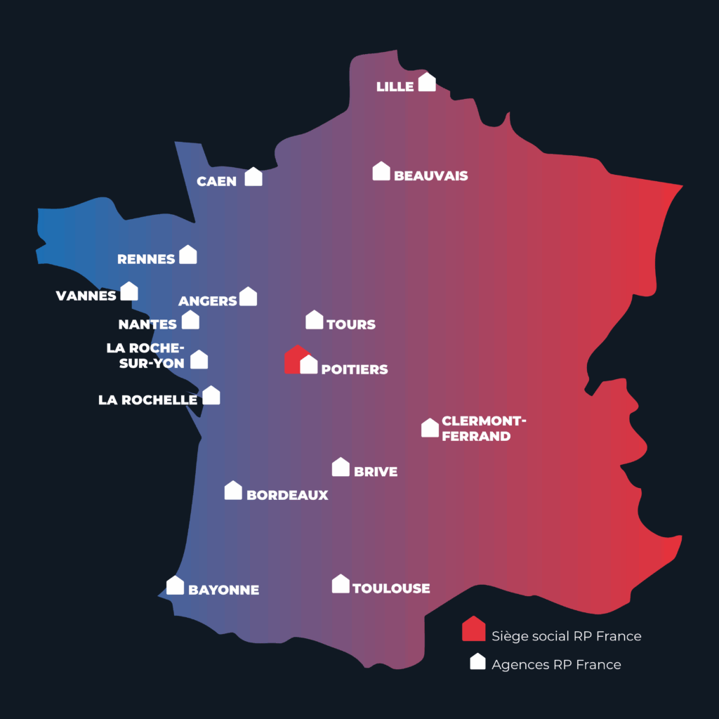 Carte présence locale RP France